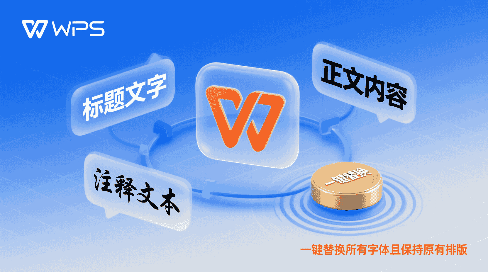 WPS演示如何一键替换所有字体且保持原有排版？